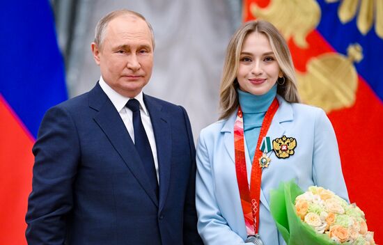 Russia Putin Olympic Medalists