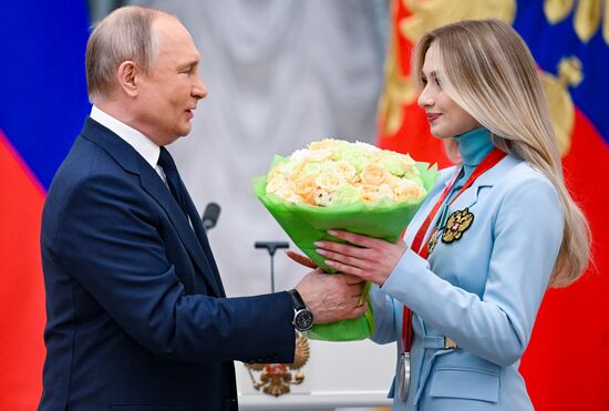 Russia Putin Olympic Medalists