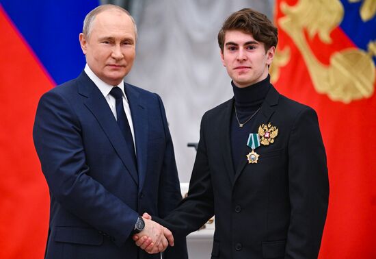 Russia Putin Olympic Medalists