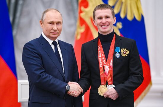 Russia Putin Olympic Medalists