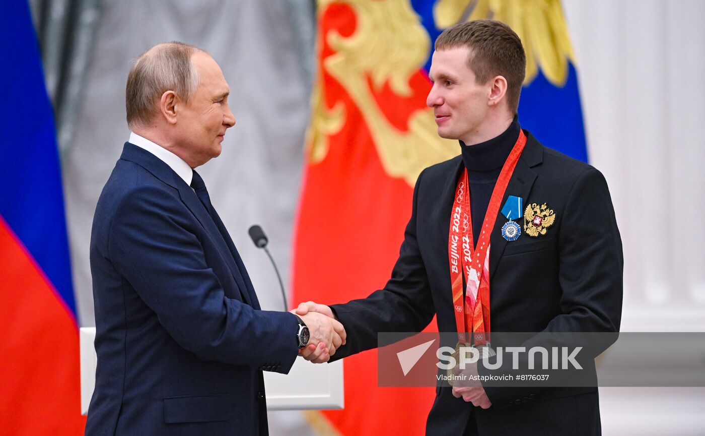 Russia Putin Olympic Medalists