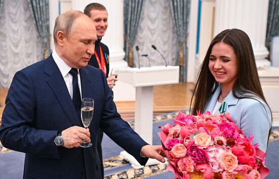 Russia Putin Olympic Medalists