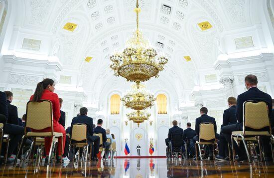 Russia Putin Olympic Paralympic Athletes