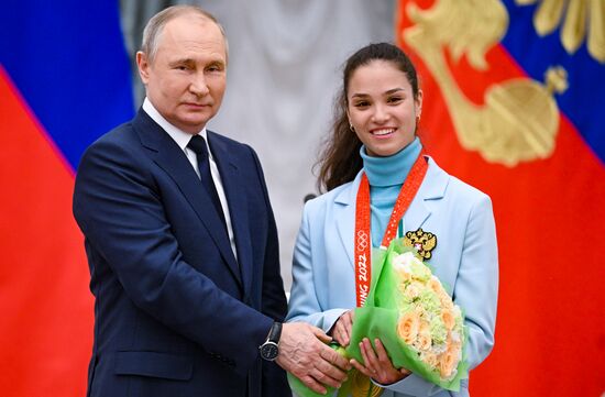 Russia Putin Olympic Medalists