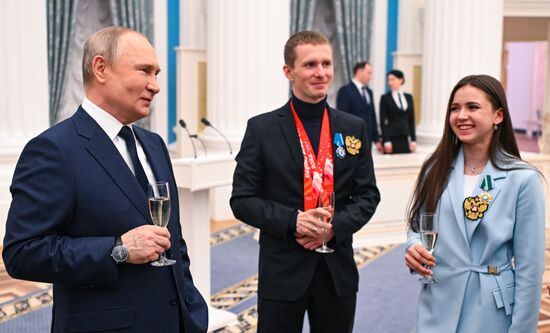 Russia Putin Olympic Medalists