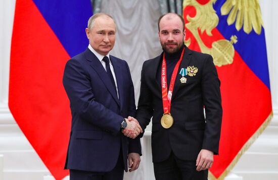 Russia Putin Olympic Medalists