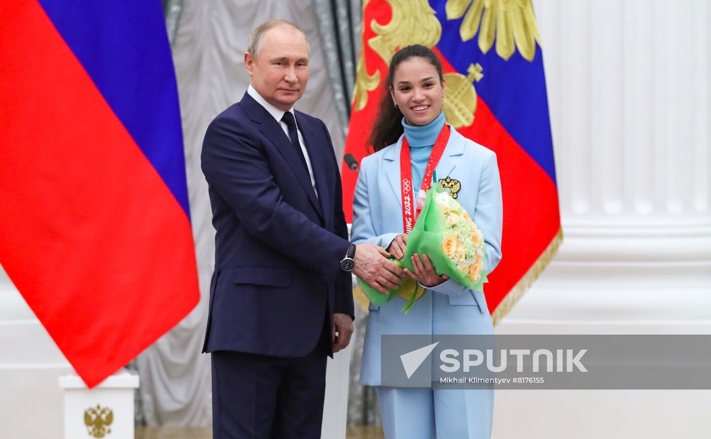 Russia Putin Olympic Medalists