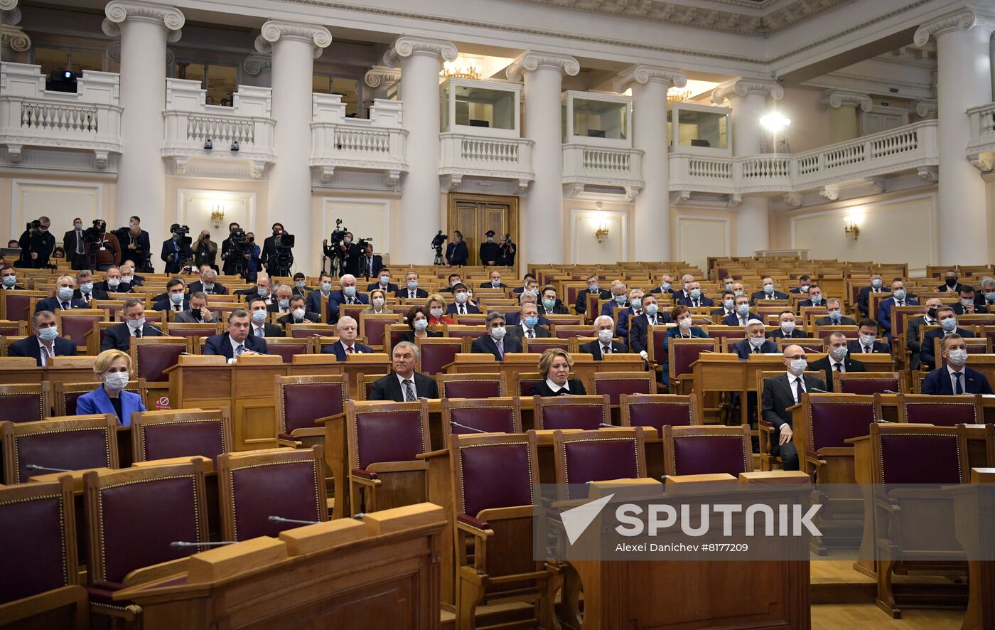 Russia Putin Legislators Council