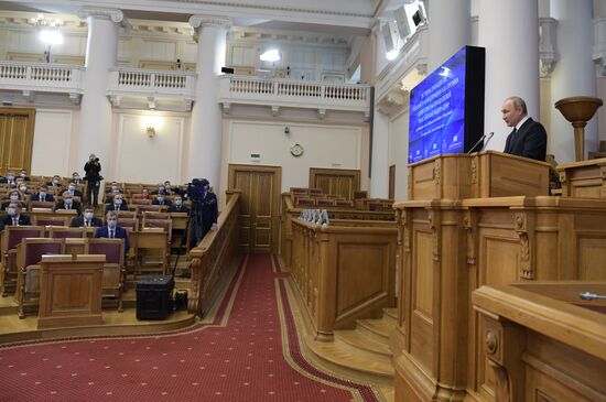 Russia Putin Legislators Council