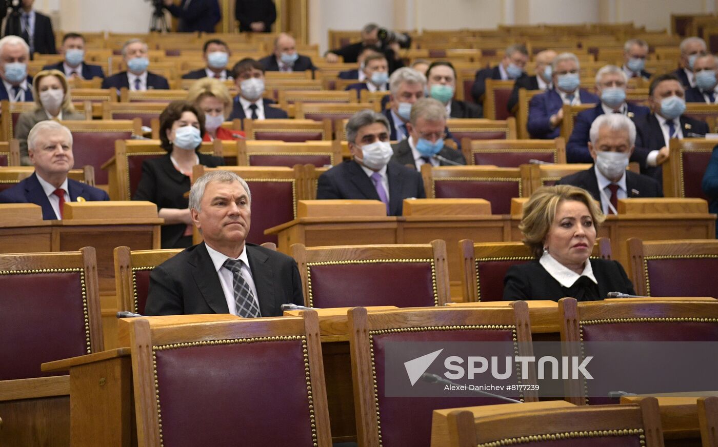 Russia Putin Legislators Council