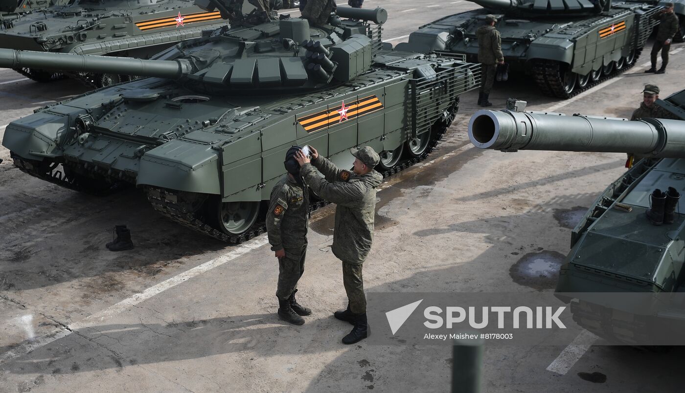 Russia WWII Victory Parade Rehearsal