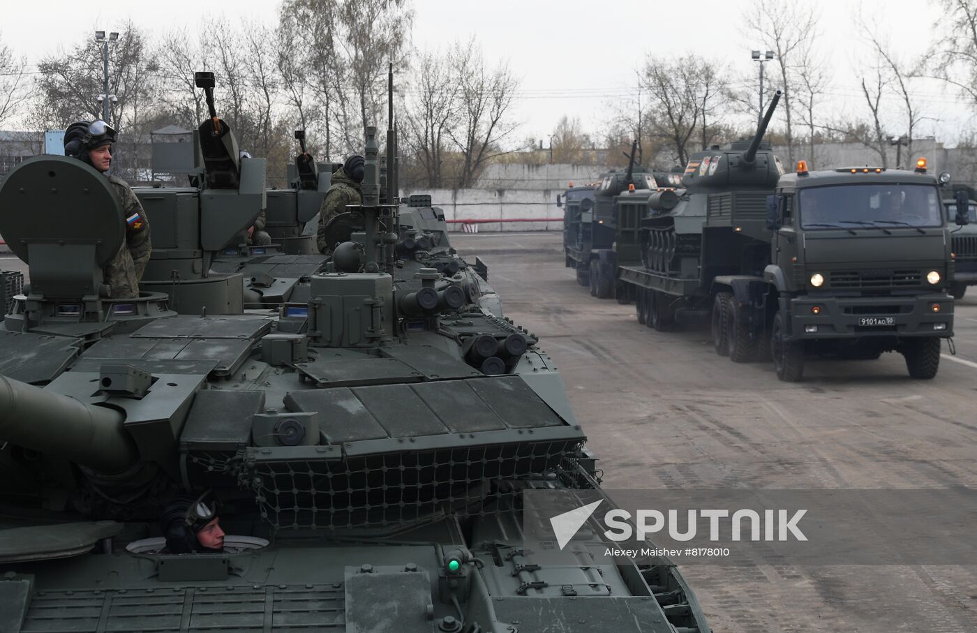 Russia WWII Victory Parade Rehearsal