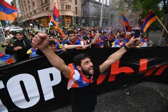 Armenia Opposition Rally