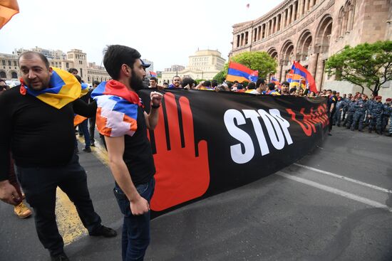 Armenia Opposition Rally