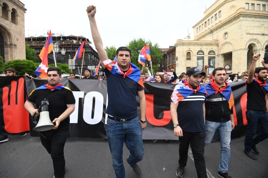 Armenia Opposition Rally