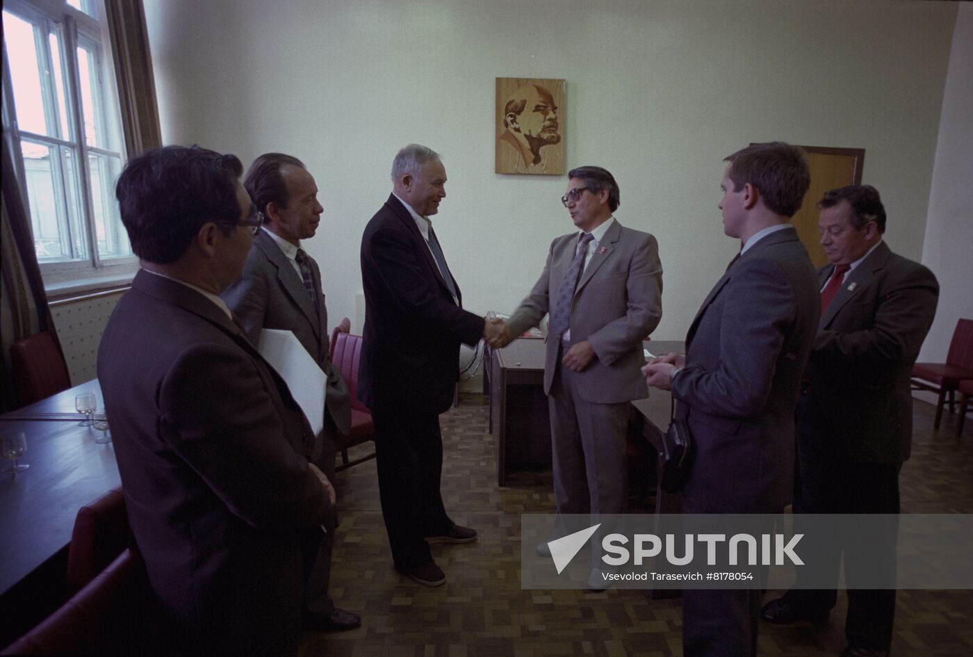 Head of DRA's High Spiritual Council of Ulema Mohammad Sayed Afghani visits USSR
