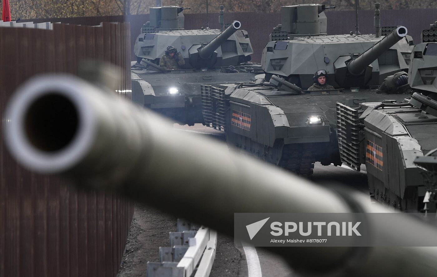 Russia WWII Victory Parade Rehearsal