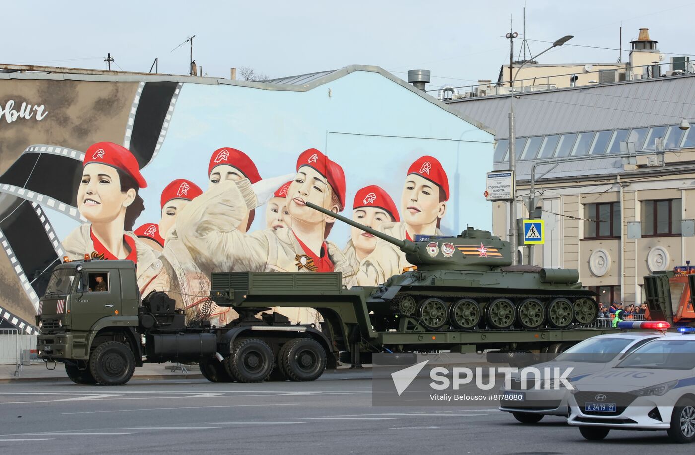 Russia WWII Victory Parade Rehearsal