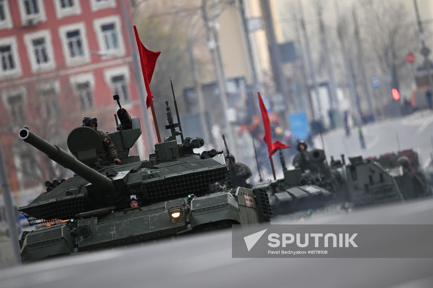 Russia WWII Victory Parade Rehearsal