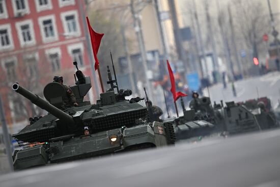 Russia WWII Victory Parade Rehearsal