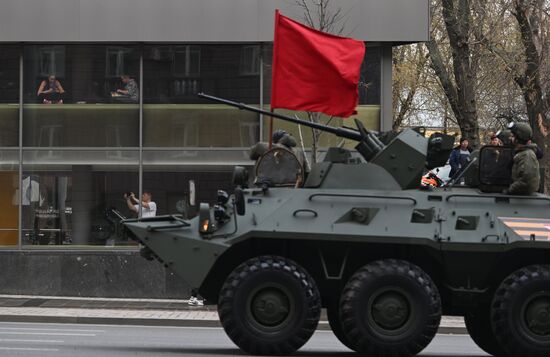 Russia WWII Victory Parade Rehearsal