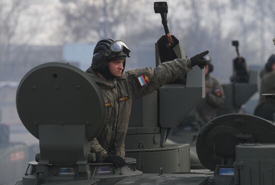 Russia WWII Victory Parade Rehearsal