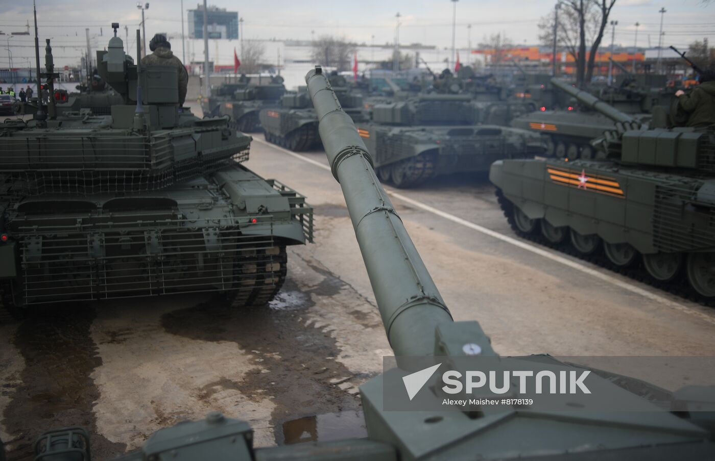 Russia WWII Victory Parade Rehearsal