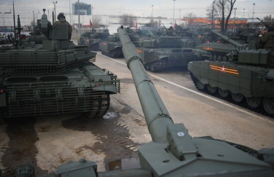 Russia WWII Victory Parade Rehearsal