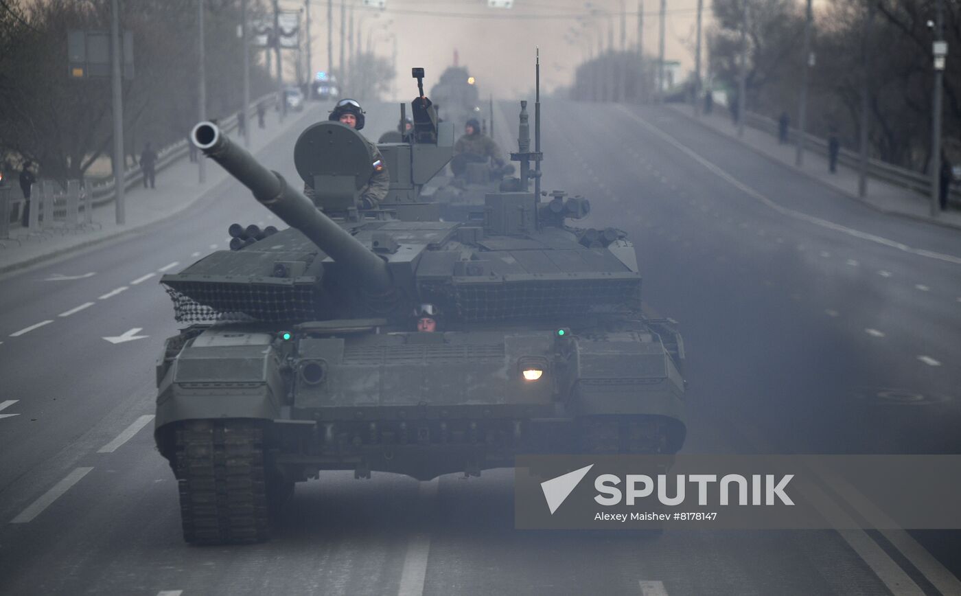 Russia WWII Victory Parade Rehearsal