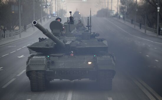 Russia WWII Victory Parade Rehearsal
