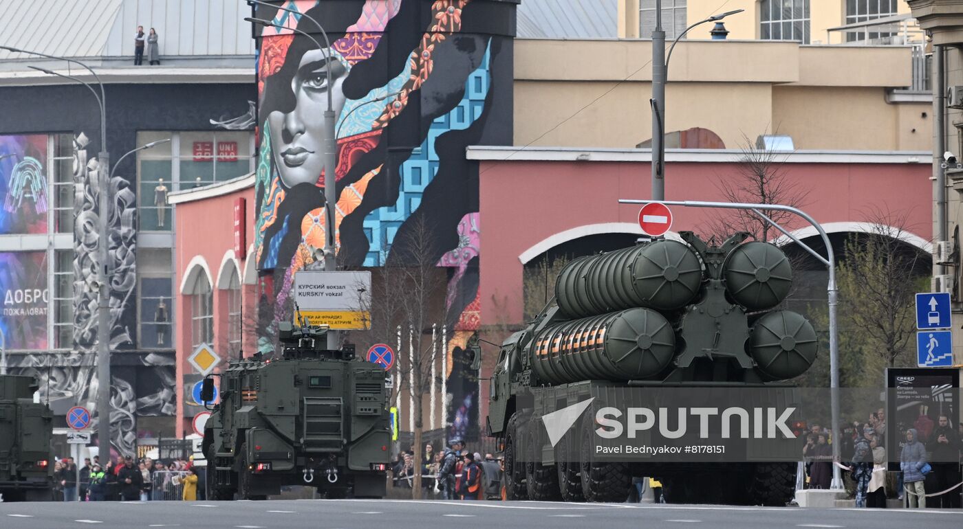 Russia WWII Victory Parade Rehearsal