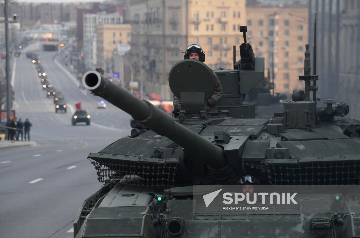 Russia WWII Victory Parade Rehearsal