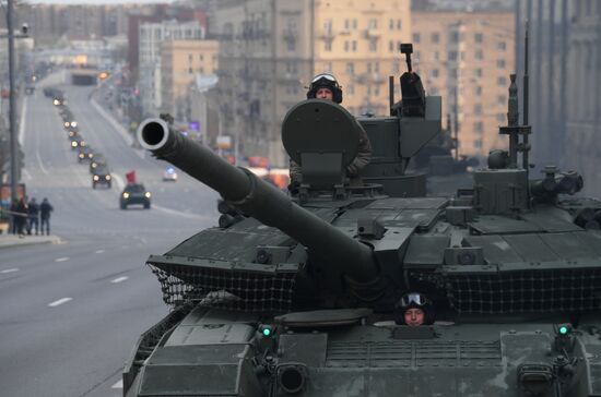 Russia WWII Victory Parade Rehearsal