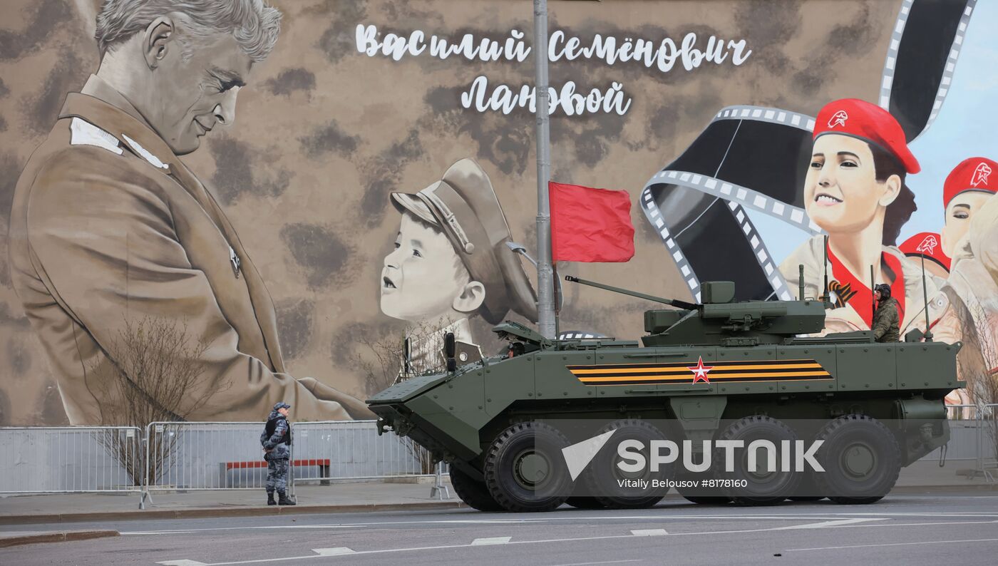 Russia WWII Victory Parade Rehearsal