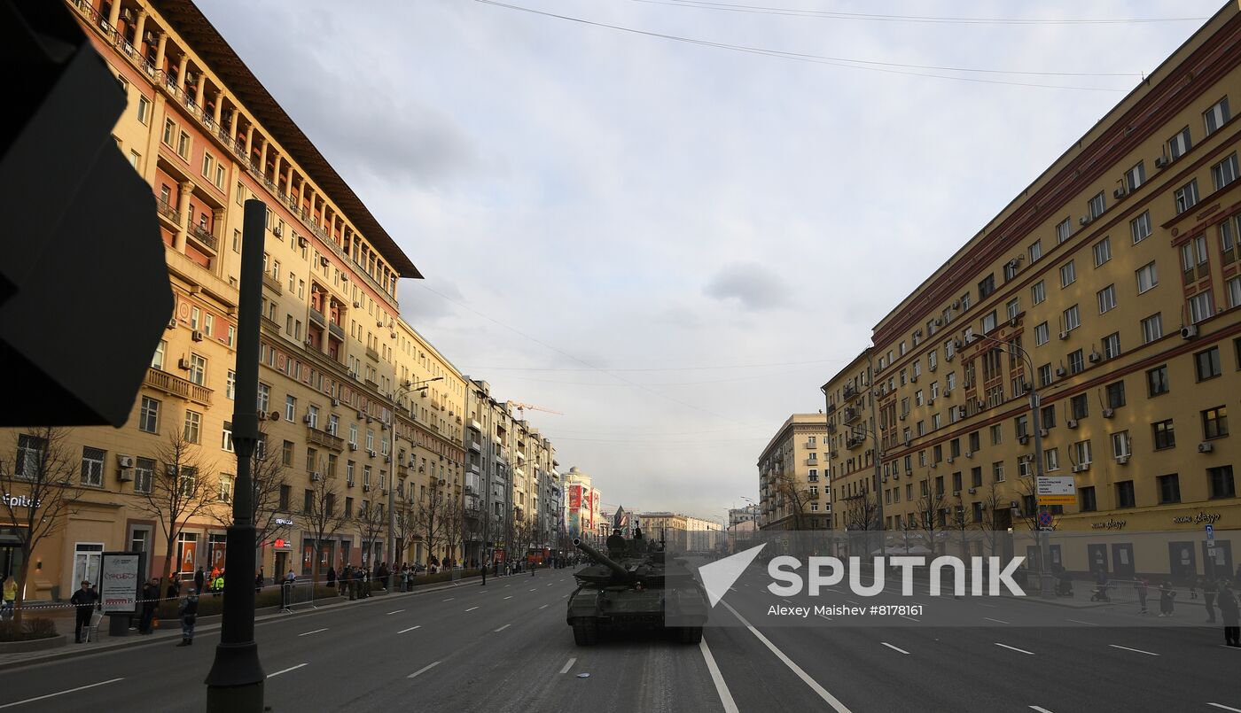 Russia WWII Victory Parade Rehearsal
