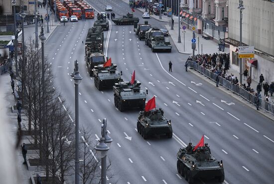 Russia WWII Victory Parade Rehearsal