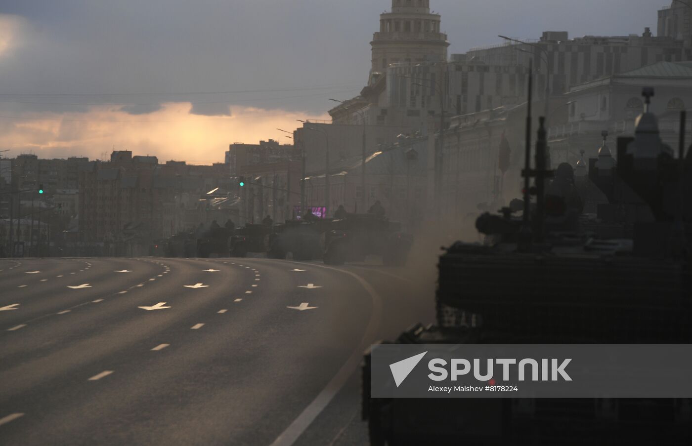 Russia WWII Victory Parade Rehearsal