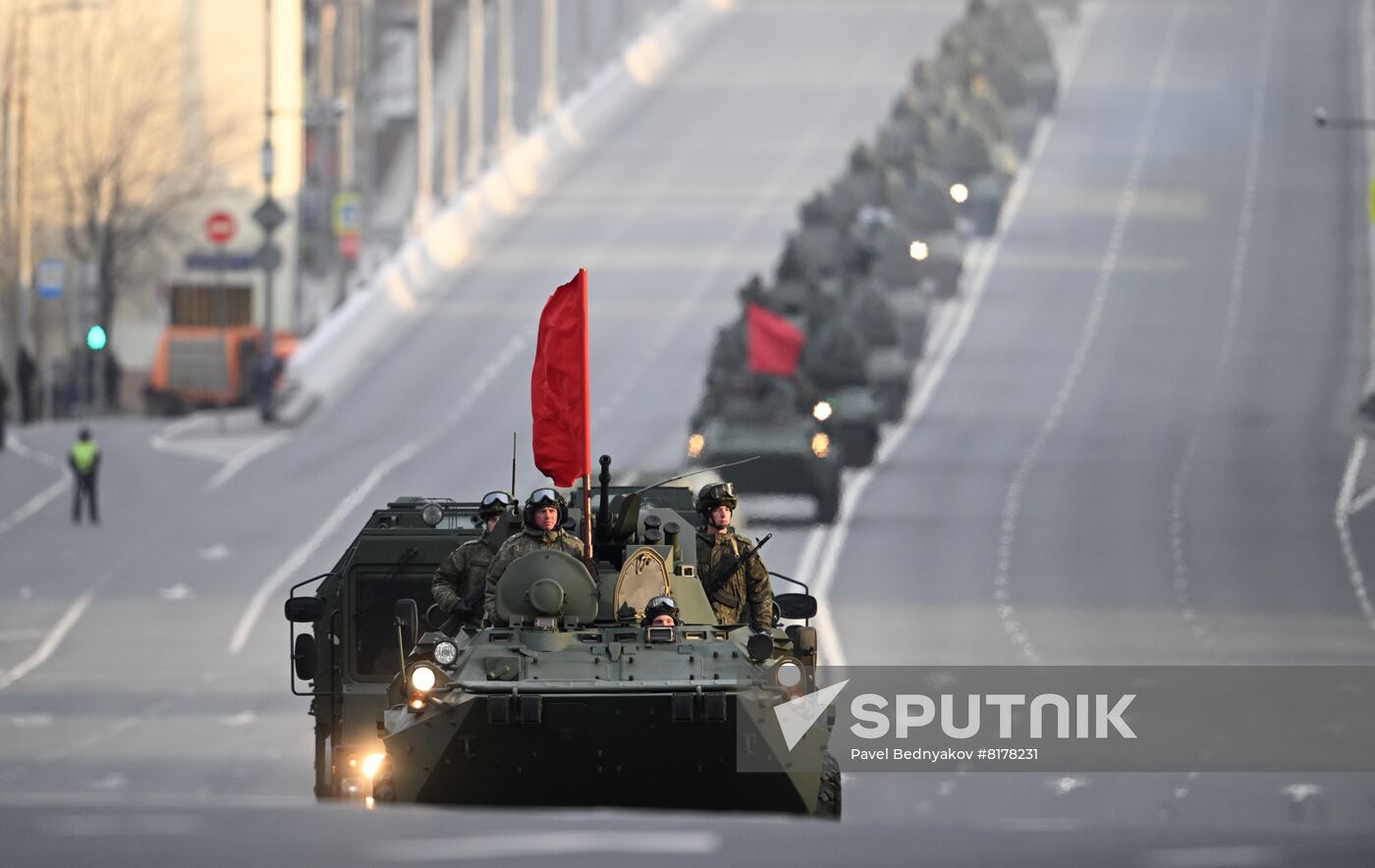 Russia WWII Victory Parade Rehearsal