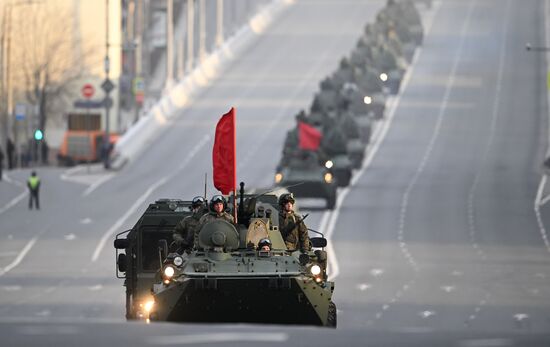 Russia WWII Victory Parade Rehearsal