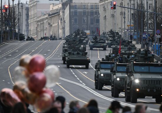 Russia WWII Victory Parade Rehearsal