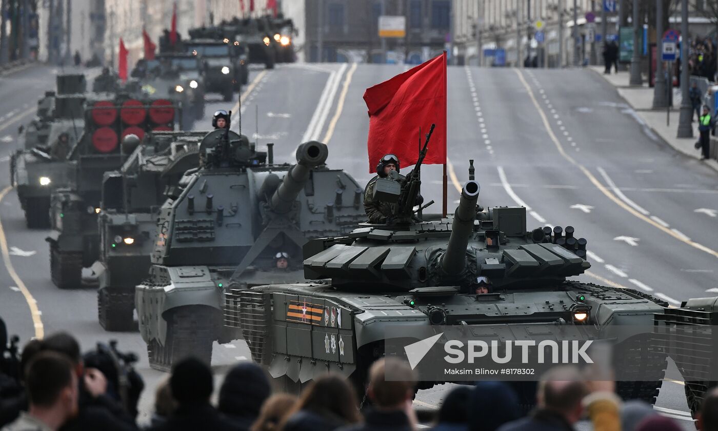Russia WWII Victory Parade Rehearsal