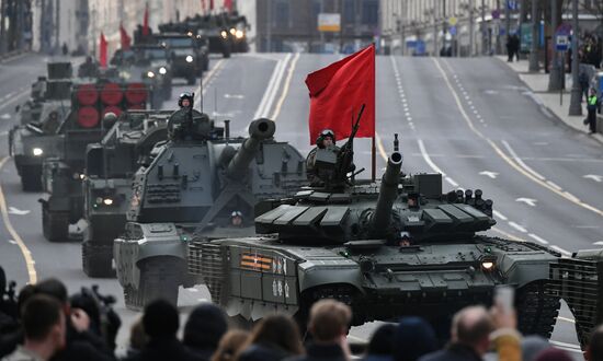 Russia WWII Victory Parade Rehearsal