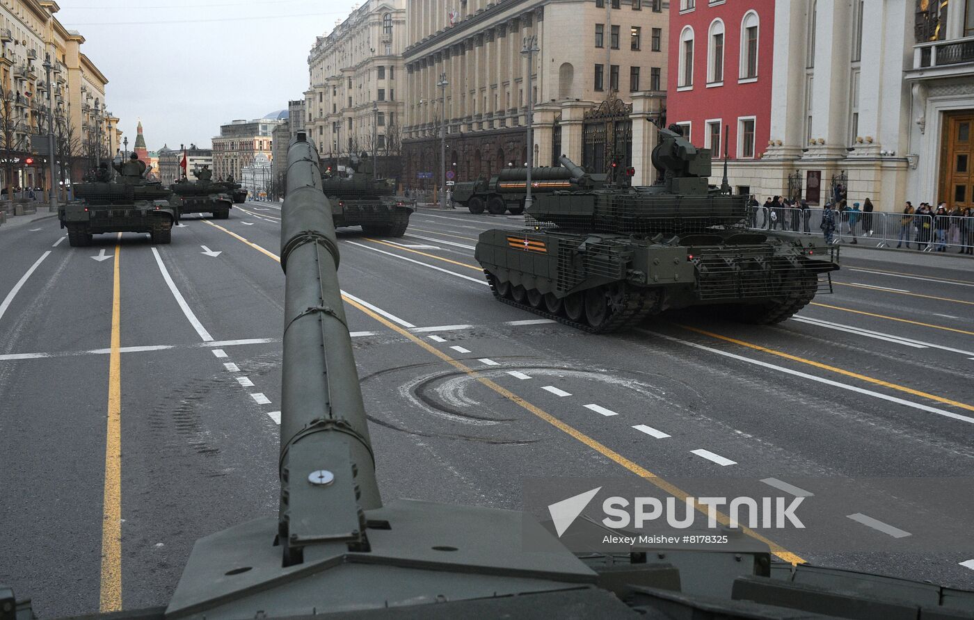 Russia WWII Victory Parade Rehearsal