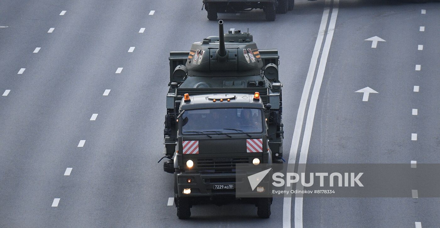 Russia WWII Victory Parade Rehearsal