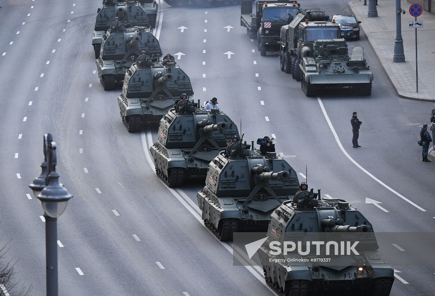 Russia WWII Victory Parade Rehearsal