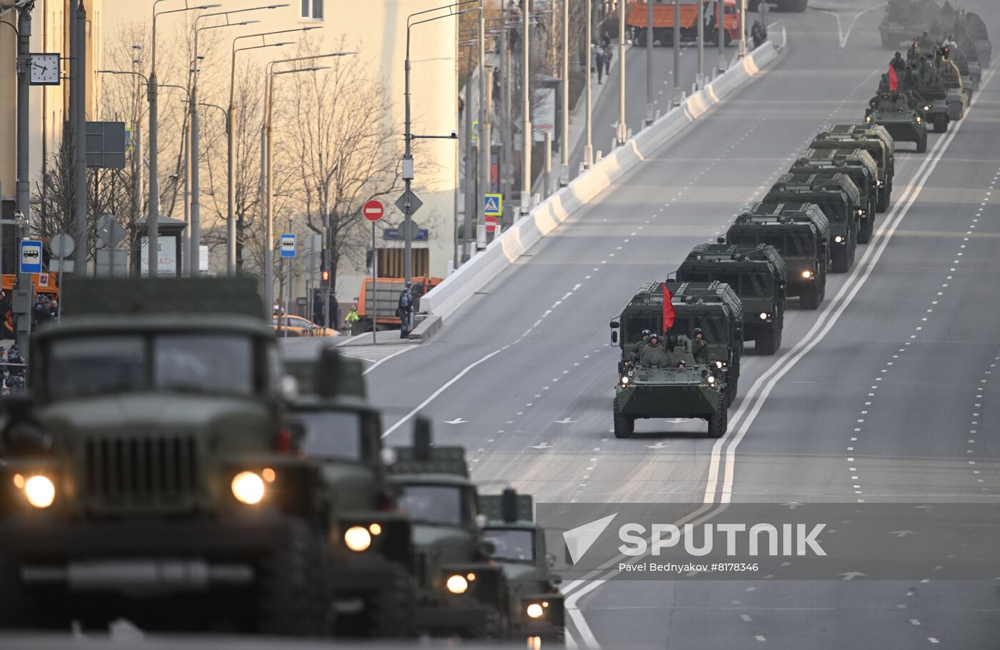 Russia WWII Victory Parade Rehearsal