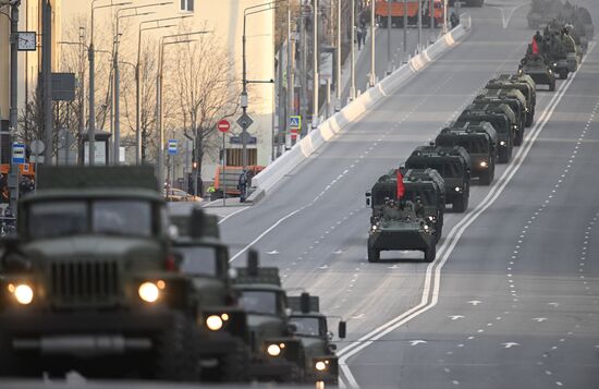 Russia WWII Victory Parade Rehearsal