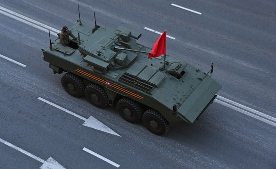 Russia WWII Victory Parade Rehearsal
