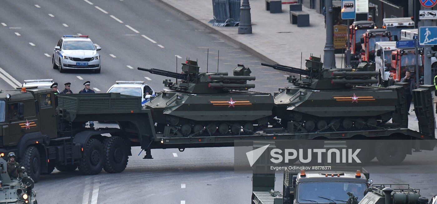 Russia WWII Victory Parade Rehearsal