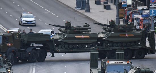 Russia WWII Victory Parade Rehearsal